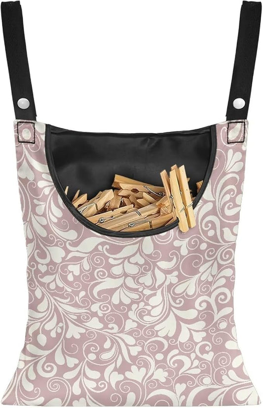 High Capacity Clothespin Holder Bag 14.5x12 Inches by ZCFYGDX
