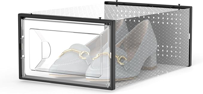Kuject 15 Pack Shoe Storage Boxes, Connect Left and Right Shoe Boxes Case - Image 2