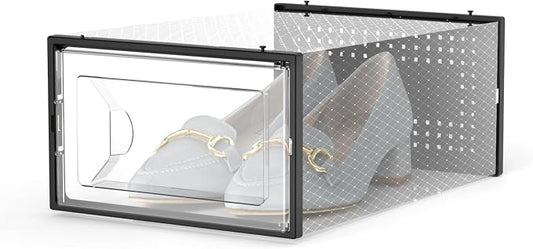 Kuject 15 Pack Shoe Storage Boxes, Connect Left and Right Shoe Boxes Case - Image 2