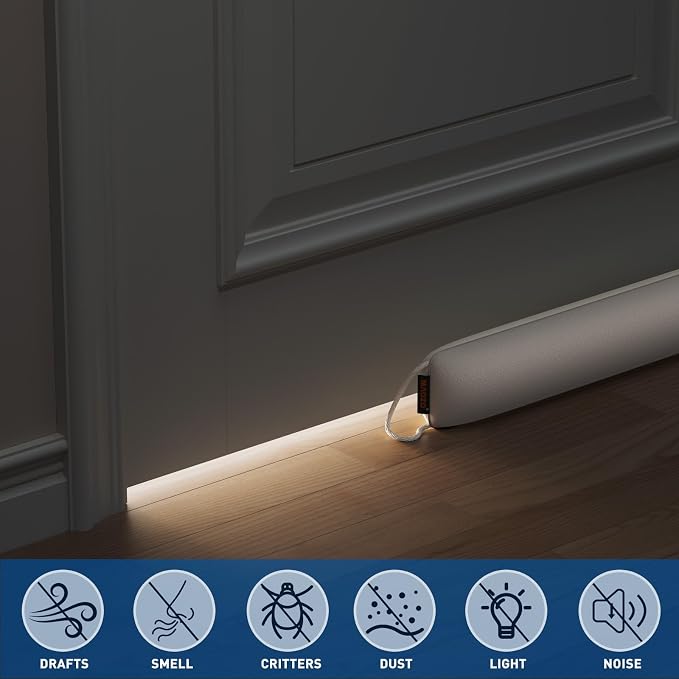 MAGZO Door Draft Stopper 36 Inch-Beige, Under Door Draft Blocker Air Stopper - Image 4