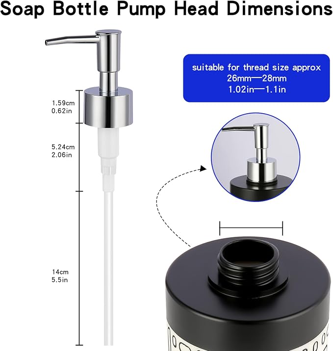4Pcs Soap Dispenser Pump Replacement, Lotion Dispenser Pumps - Image 2