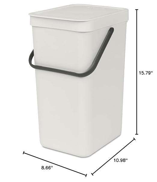 Brabantia Sort & Go Kitchen Recycling Can Stackable Waste Organiser - Image 5