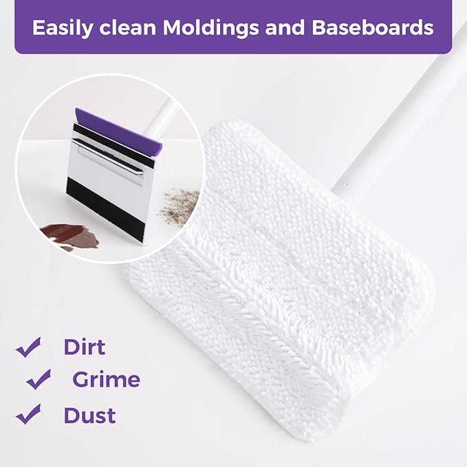 Baseboard Cleaner Tool with Handle 2.0, Dust Trapping and Locking, 5 Reusable - Image 5