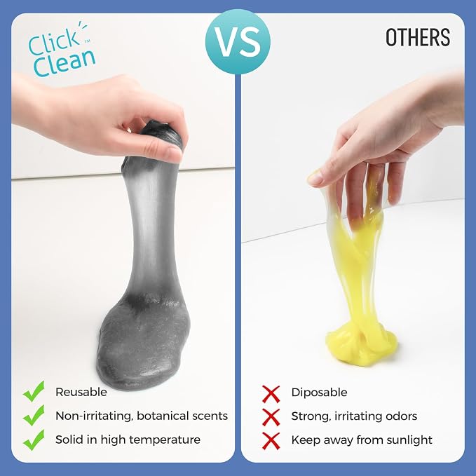 CLICK CLEAN 2Pcs Cleaning Gel for Car, 7oz Car Detailing Tools, Cleaning Putty - Image 5