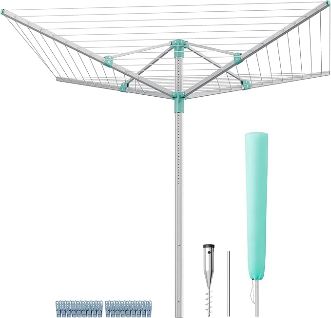 SONGMICS Umbrella Drying Rack, Retractable Outdoor Drying Rack, Height by SONGMICSbySONGMICSHOME