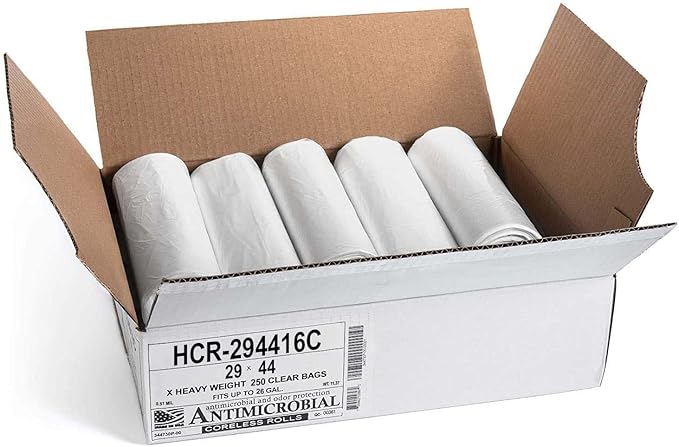 Aluf Plastics High Density Trash Bags, 26 Gallon, 16 Micron, - Image 2