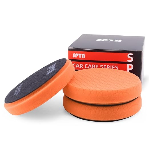 SPTA Orange Light Cut Pad, Buffing Polishing Pads, Polishing and Waxing by SPTA
