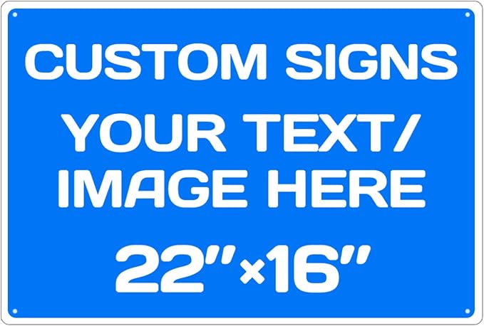 Custom Aluminum Weatherproof Metal Sign by Repaly