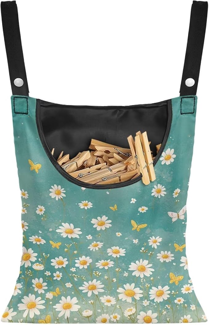 Clothespin Bag for Clothes Pin Holder for Outside and Clothes Line Pins by Unknown