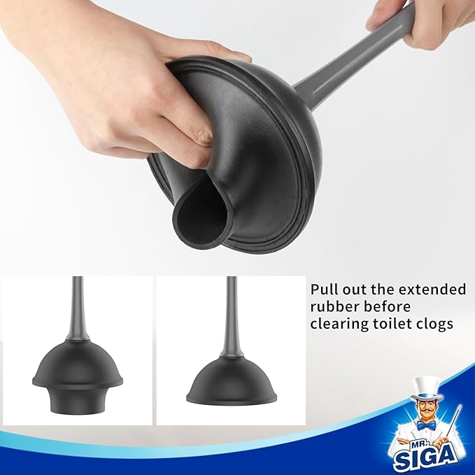 MR.SIGA Toilet Plunger and Bowl Brush Combo - Image 4