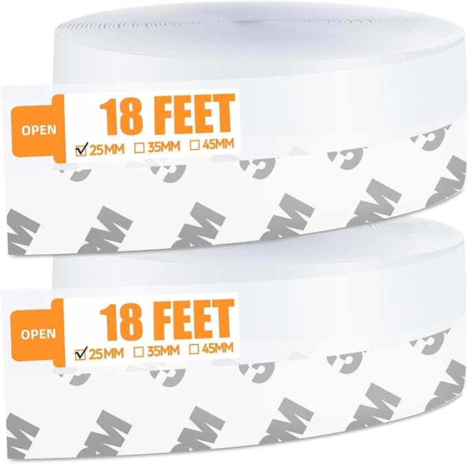 36 Ft Door Weather Stripping Door Seal Strip Tape, Silicone Door Draft Stopper by Bruiefpap