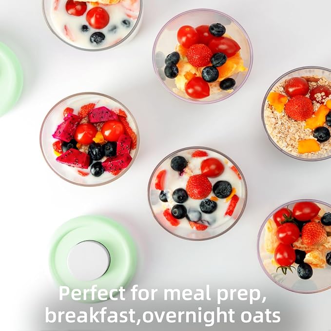 Overnight Oats Containers with Lids, 14oz 400ml Set of 4 Meal Prep Container - Image 4