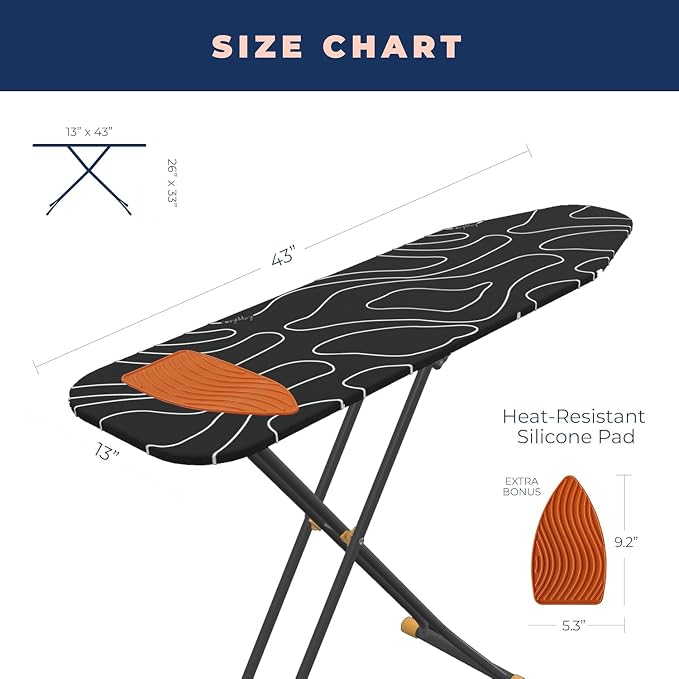 Ironing Board, Compact and Space Saver Ironing Board - Image 7
