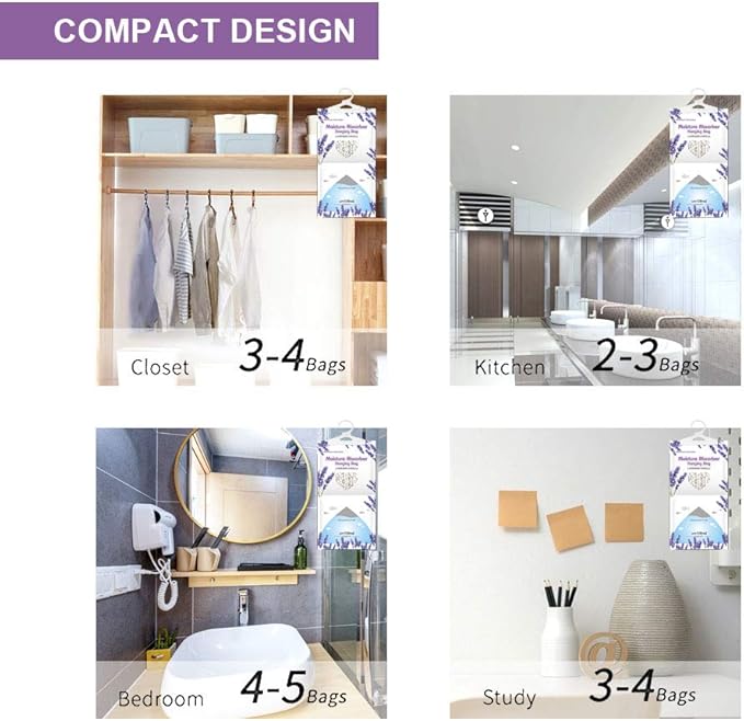 CANAGER Hanging Moisture Absorber, Lavender Vanilla Moistureproof Hanging - Image 5