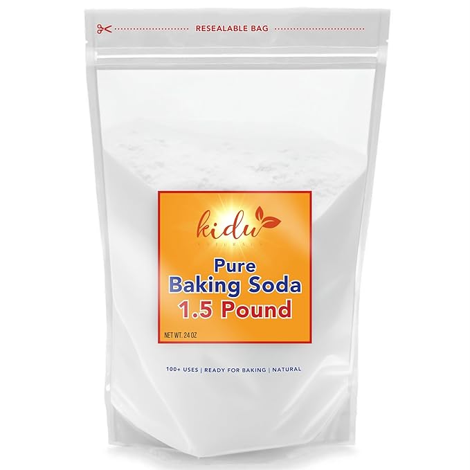 Kidu Baking Soda For Cleaning, Aluminum Free Baking Soda Bulk, Sodium by KIDU