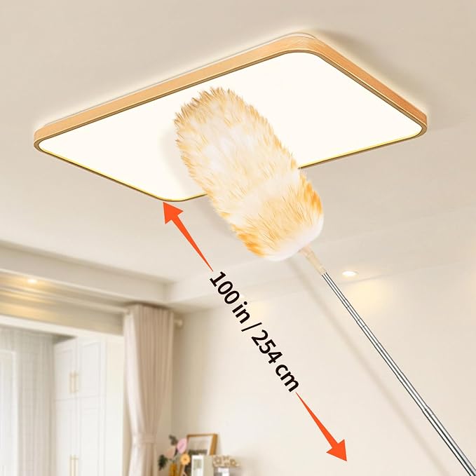 Extendable Cleaning Duster, Extra-Long Telescoping Feather Dusters - Image 6