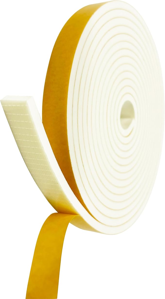 Weather Stripping Foam Tape, 17 Ft Door Seal Strip, EVA Material, High Density by RandallManufacturing