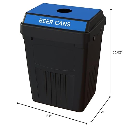 Flex E Bin FX50A-BK1-BC-BE, Made from Recycled Plastic. Indoor and Outdoor - Image 10