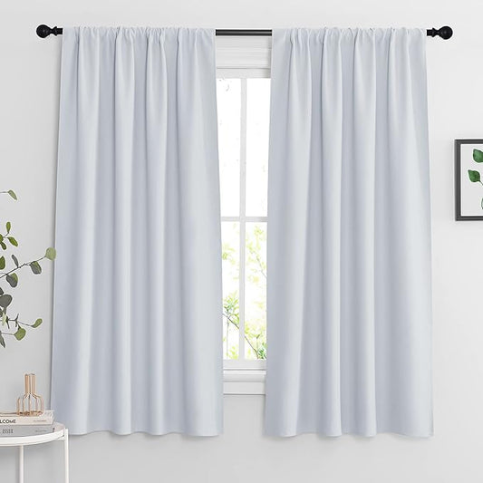 RYB HOME White Room Darkening Curtains by RYBHOME