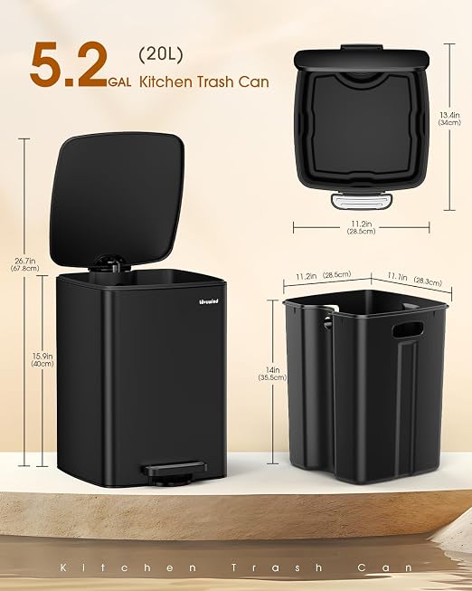Lovewind Kitchen Trash Can - Image 7