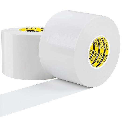 2Pack Duct Tape Heavy Duty Single Sided, Strong Adhesive High Strength by MILEQEE