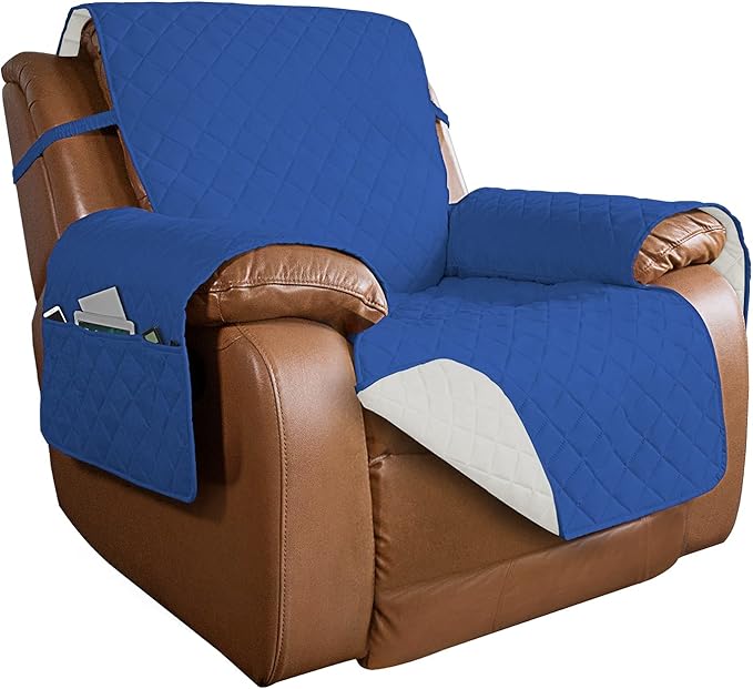 PureFit Reversible Quilted Oversized Recliner Sofa Cover, Water Resistant by PureFit