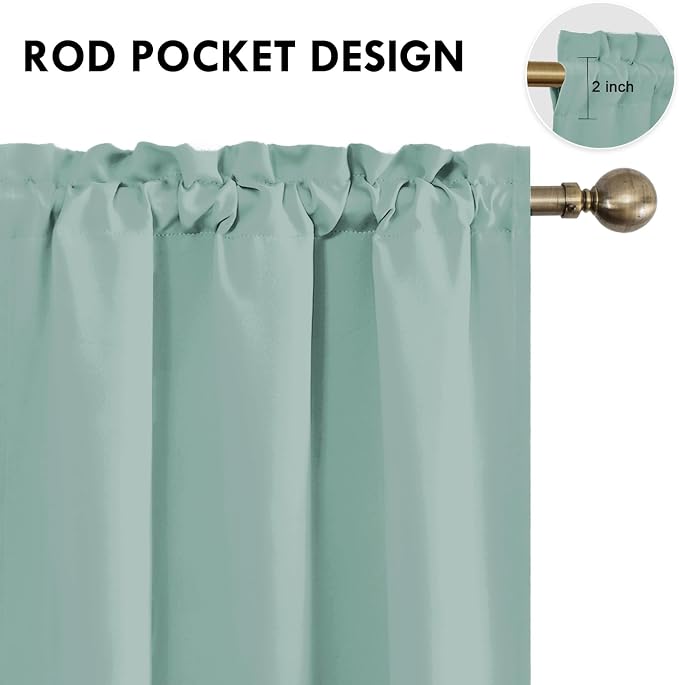 DWCN Blackout Curtains for Living Room Thermal Insulated, Energy Saving & Noise - Image 4