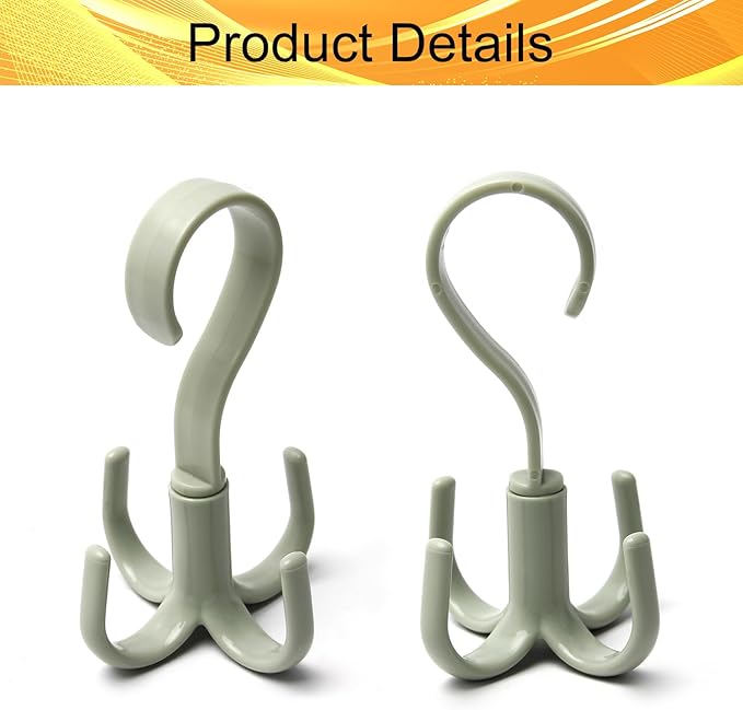2Pcs Rotating Belt Hanger 360 Degrees Rotatable Organizer - Image 3