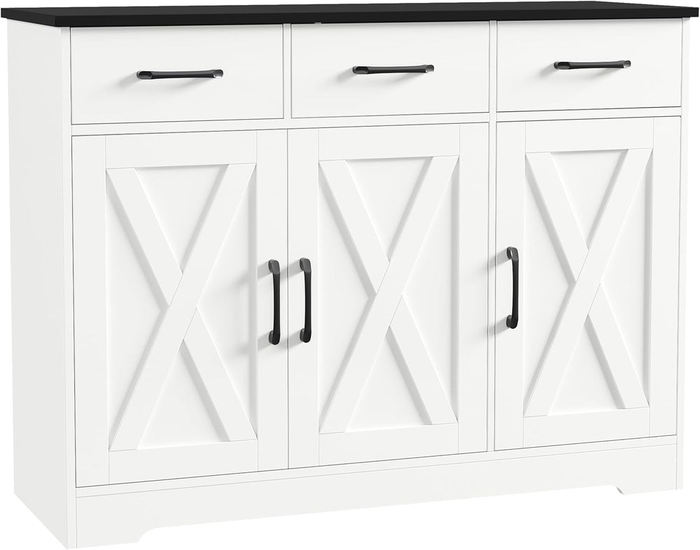 HOSTACK Kitchen Buffet Cabinet with Storage, Sideboard Coffee Bar