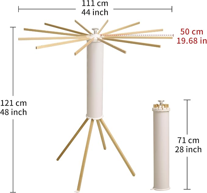 JOOM Four Legs Clothes Drying Rack, Garment Rack Portable and Foldable Space - Image 6