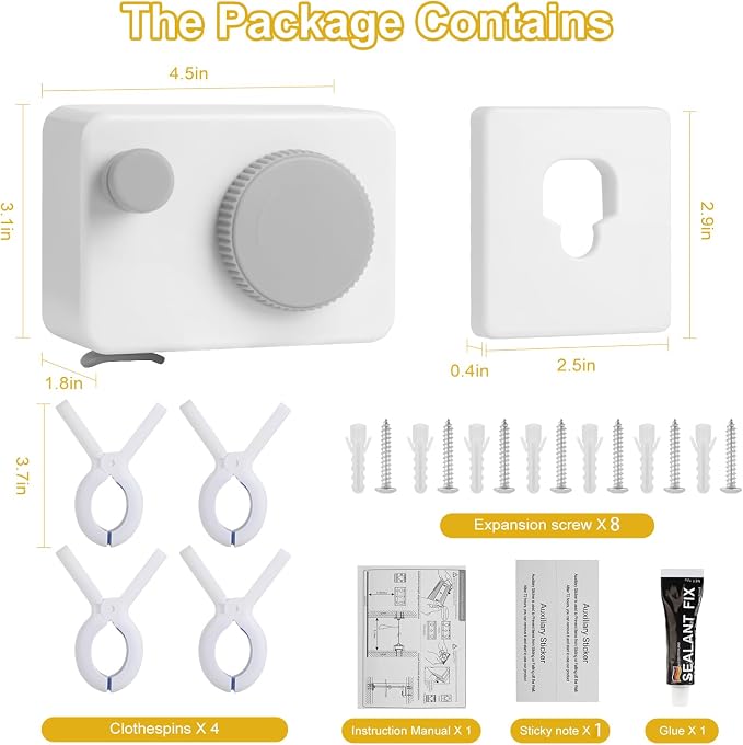 Retractable Clothesline Indoor/Outdoor, Anti-Sag - Image 6
