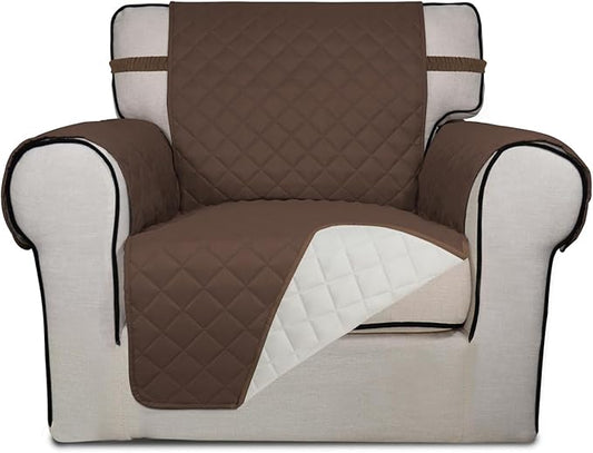 PureFit Reversible Quilted Sofa Cover, Water Resistant Slipcover Furniture by PureFit