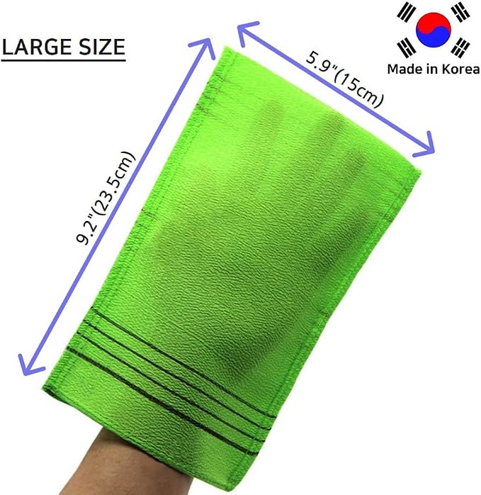 Korean Exfoliating Mitt, Large Size, 5 Colors, Back and Body Exfoliating - Image 2