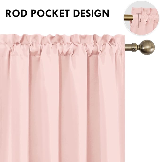 DWCN Blackout Curtains – Thermal Insulated, Energy Saving & Noise Reducing - Image 4