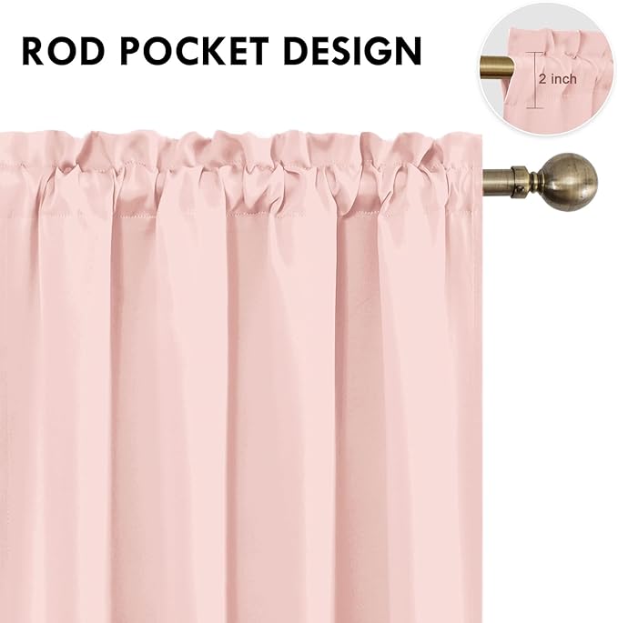 DWCN Blackout Curtains – Thermal Insulated, Energy Saving & Noise Reducing - Image 4