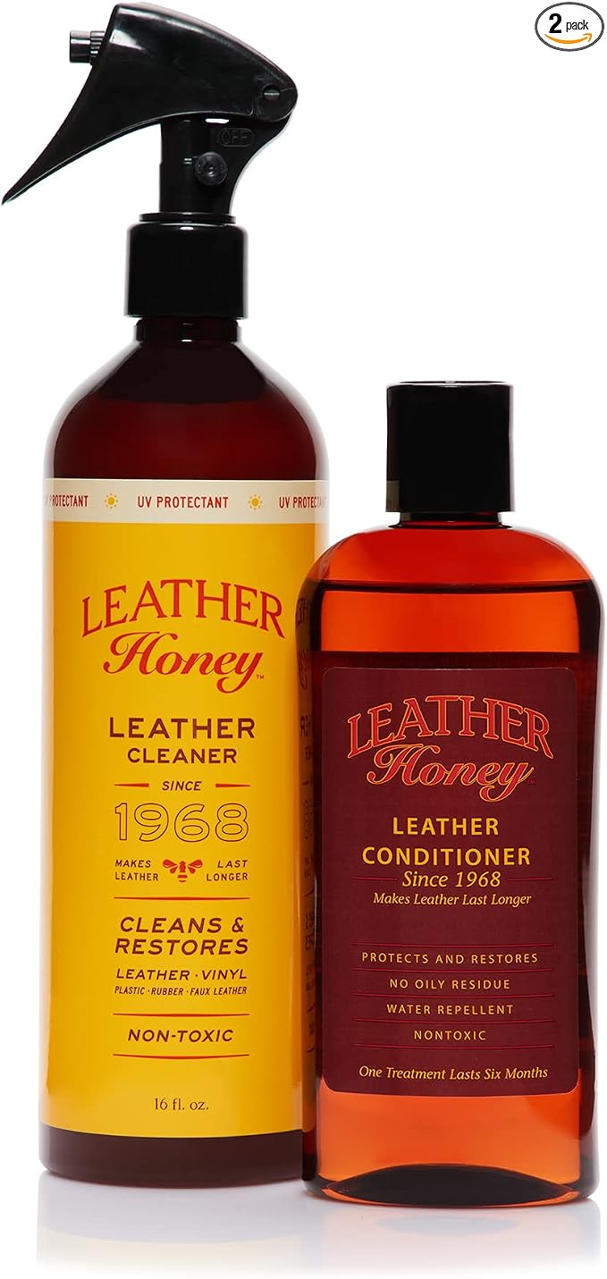 Leather Honey Cleaner and Conditioner Bundle by LeatherHoney