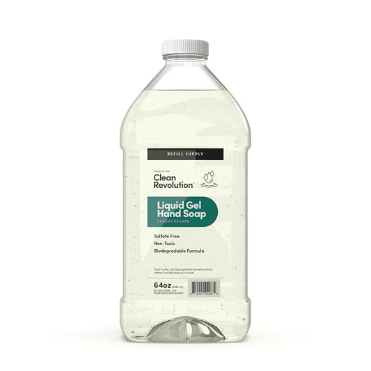 Clean Revolution Liquid Gel Hand Soap, Silky Rich Liquid, Quick Lather by CleanRevolution