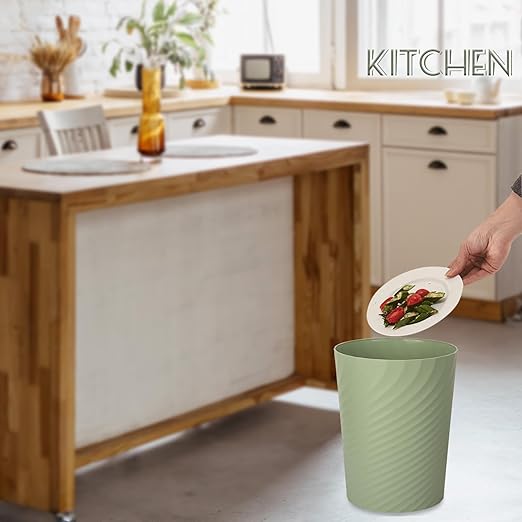 UUJOLY Plastic Small Trash Can Wastebasket, Garbage Container Basket - Image 5
