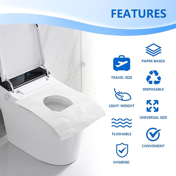 TenFans Flushable Water-Soluble Toilet Seat Covers - Image 4