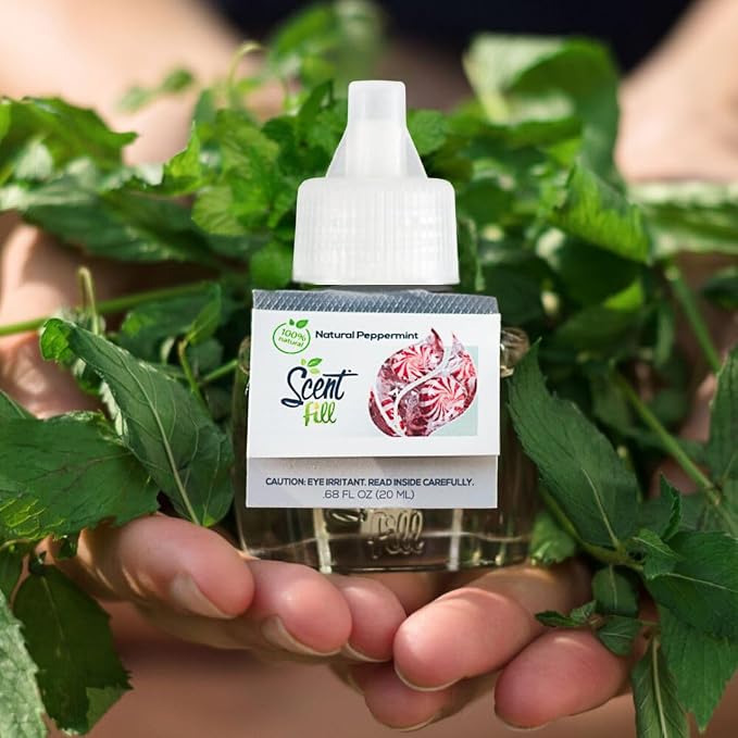 Scent Fill 100% Natural Peppermint Plug in Air Freshener, Scented Oil Refills - Image 3