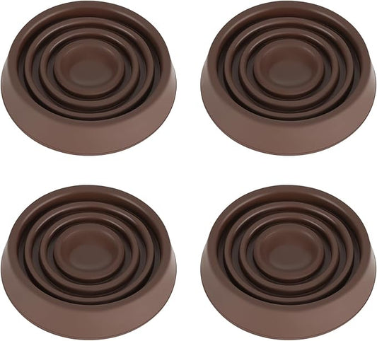Furniture Coasters, 1.5X1.5 Rubber Caster Cups Non Slip Furniture Pads Non Skid by VOCOMO