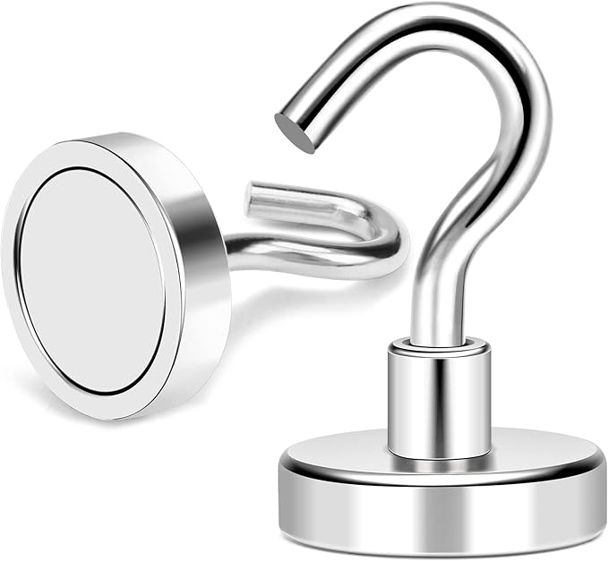 MIKEDE Magnetic Hooks, 40Lbs+ Heavy Duty Magnet Hooks - Image 6