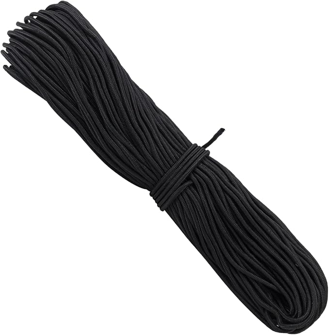 328 Feet 1/4 Inch Black Polyester Rope, 6mm Polypropylene Utility Rope by IHDYPPEW