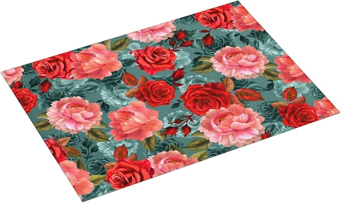 Floral Boho flowers Dish Drying Mat - Image 2