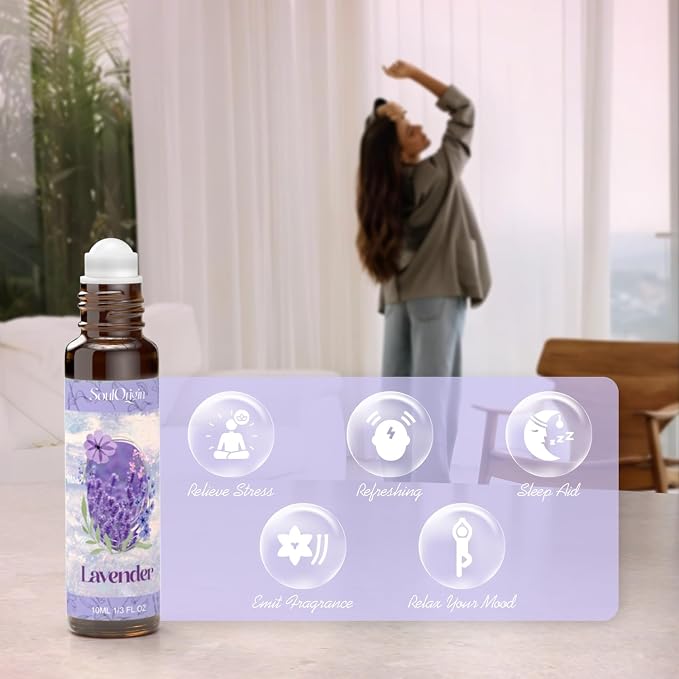 Essential Oil Roll On Set, Natural Aromatherapy Oils - Image 6