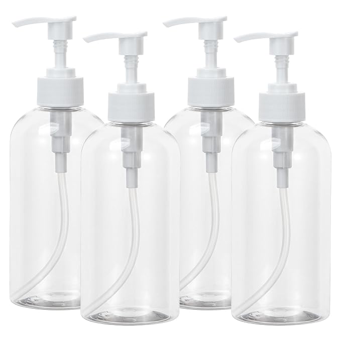 Yebeauty Soap Dispenser, 4 Pack 13.5oz/400ml Empty Refillable Pump Bottle by For+A+Better+Life