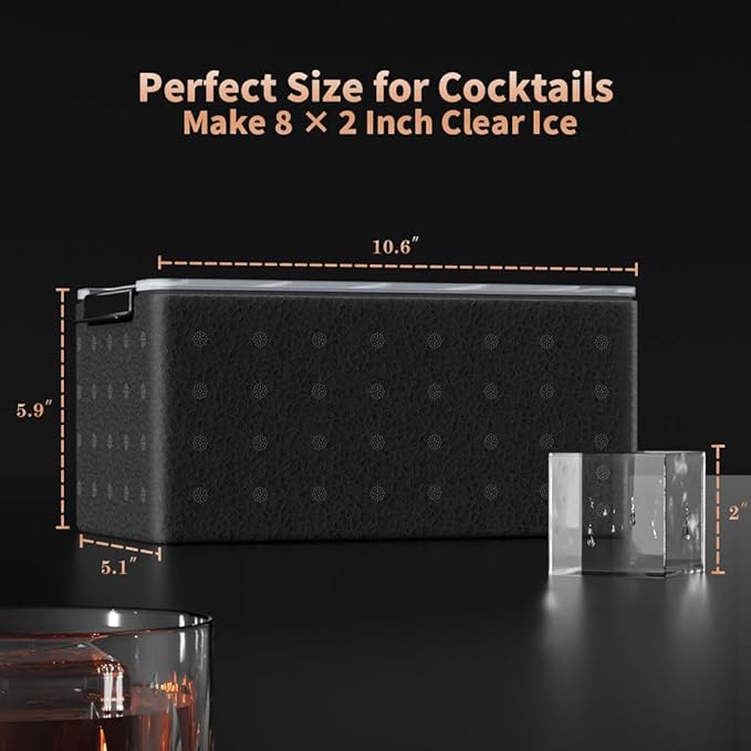 Clear Ice Cube Tray for Whiskey: FDDBI 2Inch Clear Ice Cube Maker - Image 3