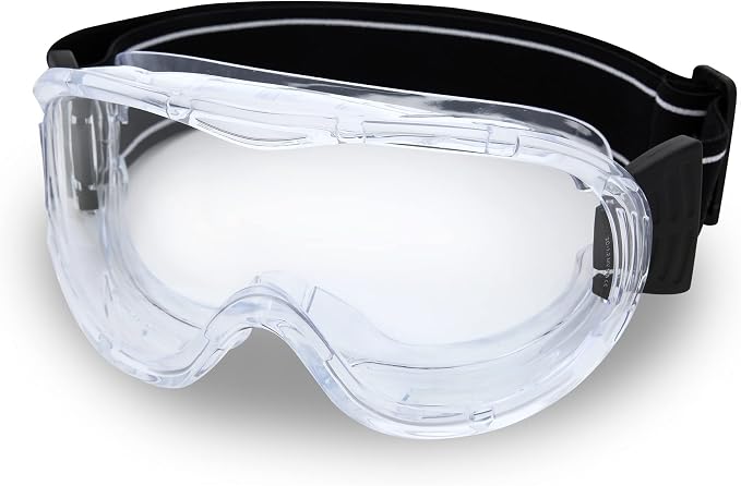 DEX FIT Protective Safety Goggles SG220A; OTG Over Glasses Fit, Anti Fog & by DEXFIT