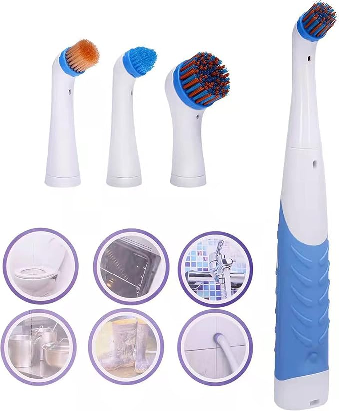 Electric Cleaning Brush with 4 in 1 Multiple Brush Heads, Indoor Household - Image 7