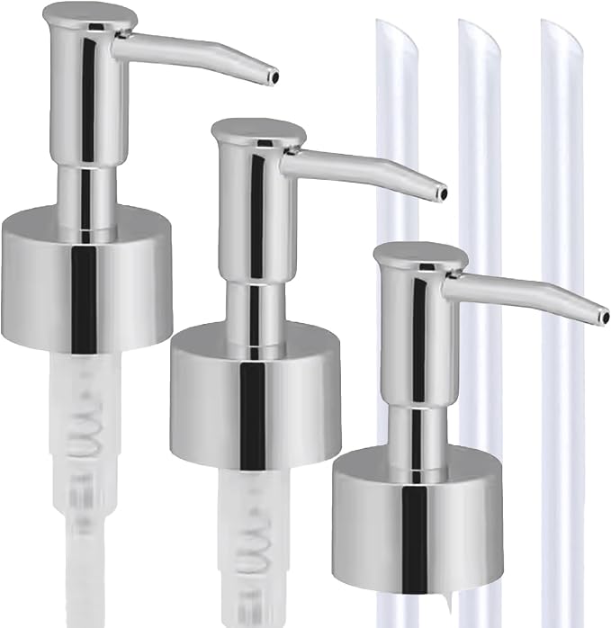 Soap Dispenser Pump Head Replacement 3 Pack, 28/400 Threads Standard Size by LUNESTELLA